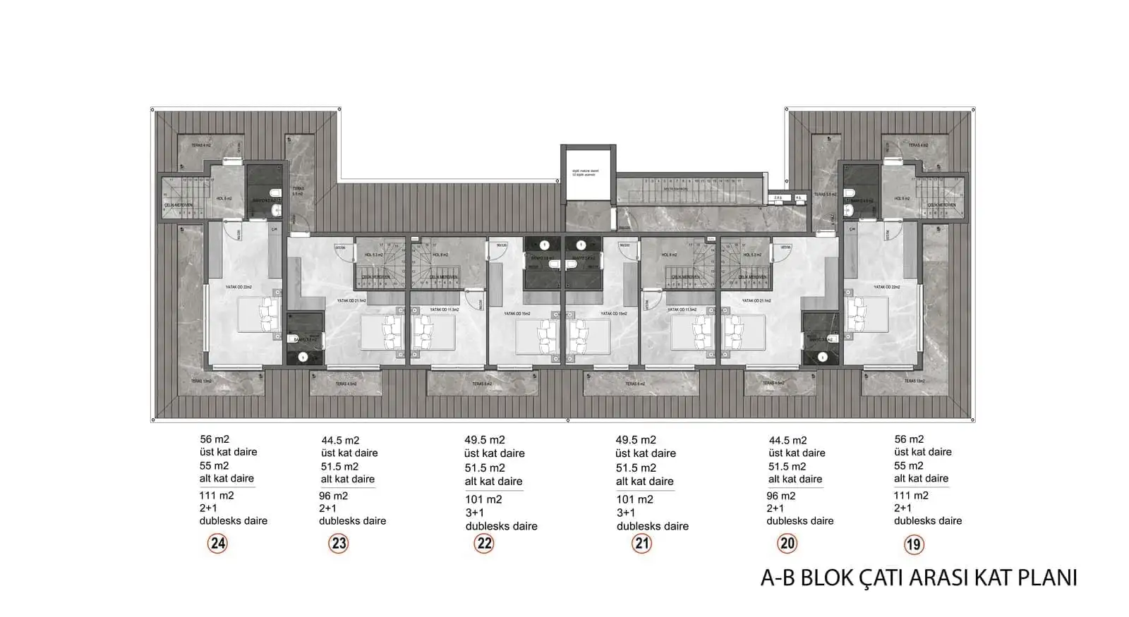 Квартира 51м² в Турции, Конаклы. Стоимостью 110000€ аренда фото-29
