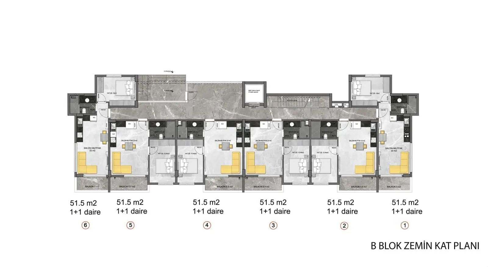 Квартира 51м² в Турции, Конаклы. Стоимостью 110000€ аренда фото-30