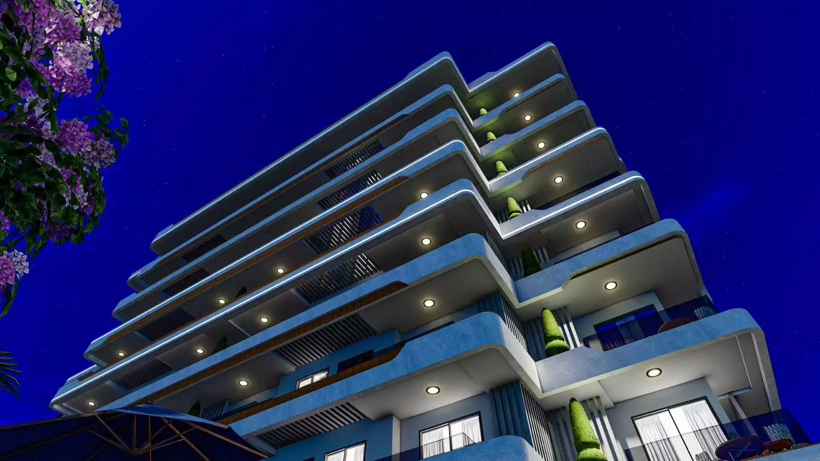 Квартира 51м² в Турции, Газипаша. Стоимостью 119000€ аренда фото-10