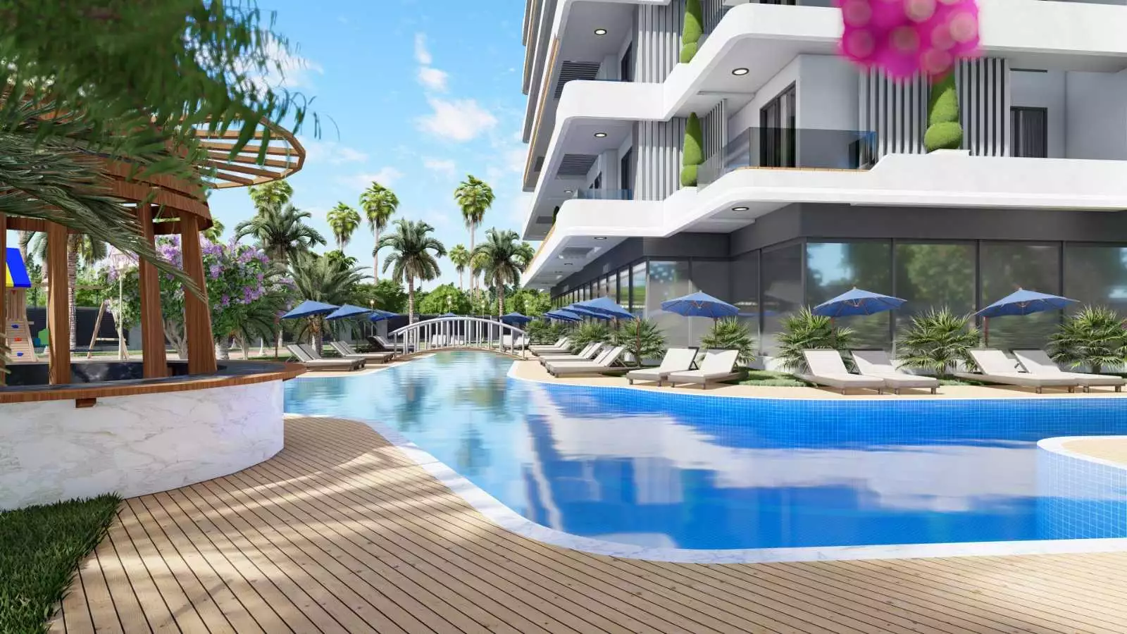 Квартира 51м² в Турции, Газипаша. Стоимостью 119000€ аренда фото-14
