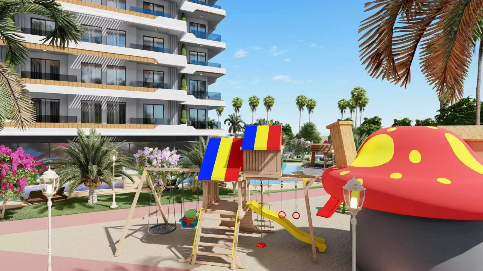 Квартира 51м² в Турции, Газипаша. Стоимостью 119000€ аренда фото-15