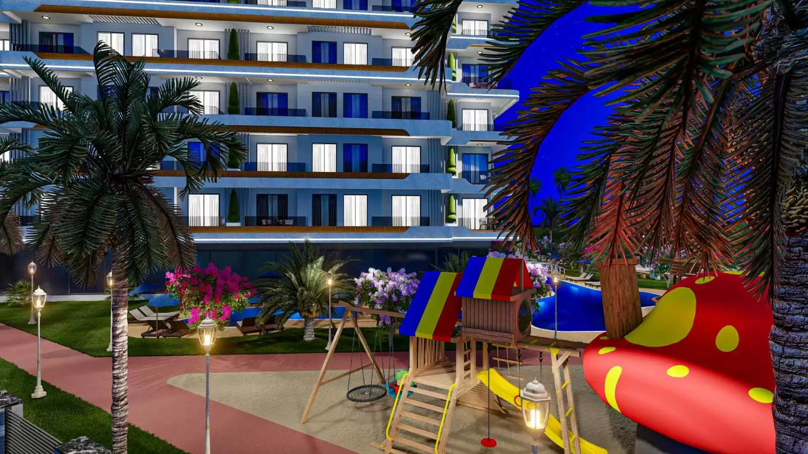 Квартира 51м² в Турции, Газипаша. Стоимостью 119000€ аренда фото-16