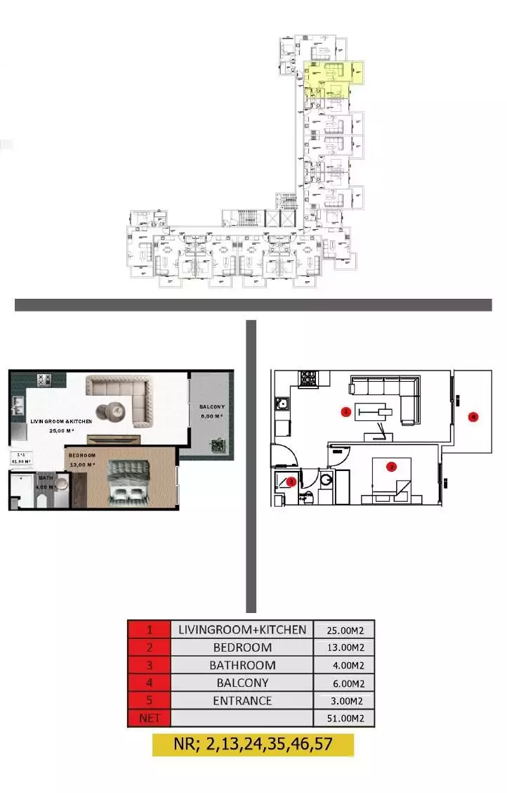Квартира 51м² в Турции, Газипаша. Стоимостью 119000€ аренда фото-20