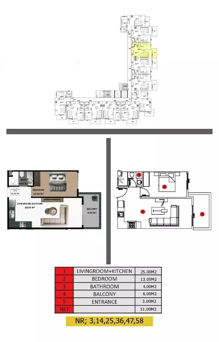 Квартира 51м² в Турции, Газипаша. Стоимостью 119000€ аренда фото-22