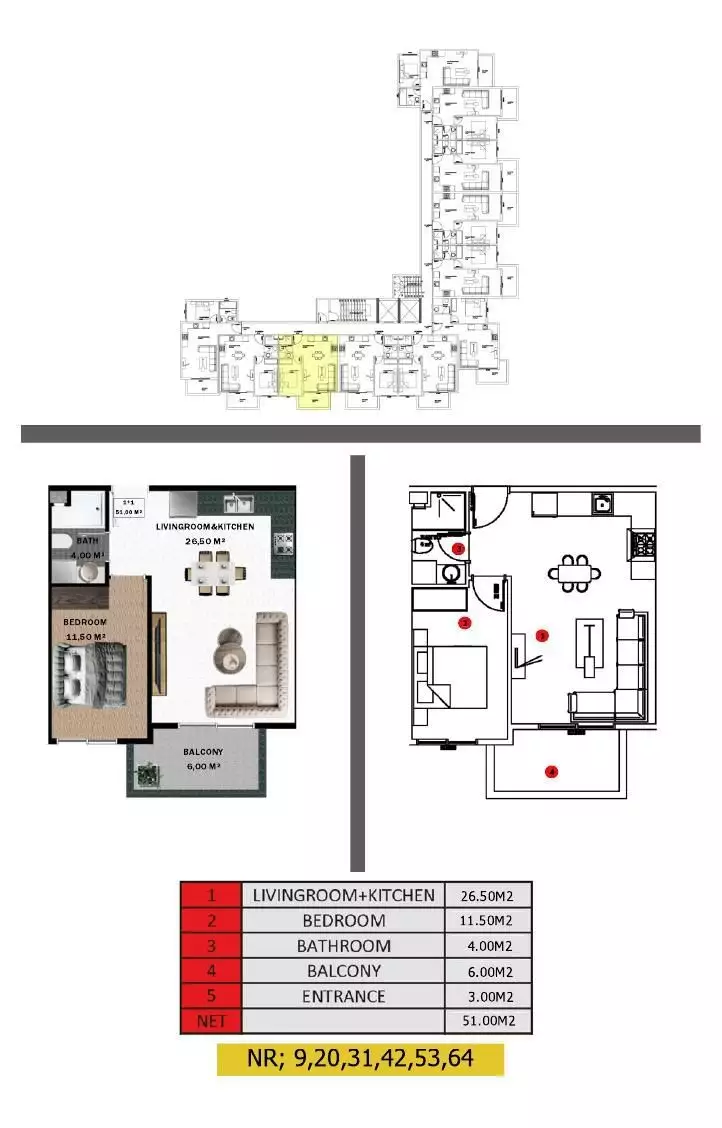 Квартира 51м² в Турции, Газипаша. Стоимостью 119000€ аренда фото-28