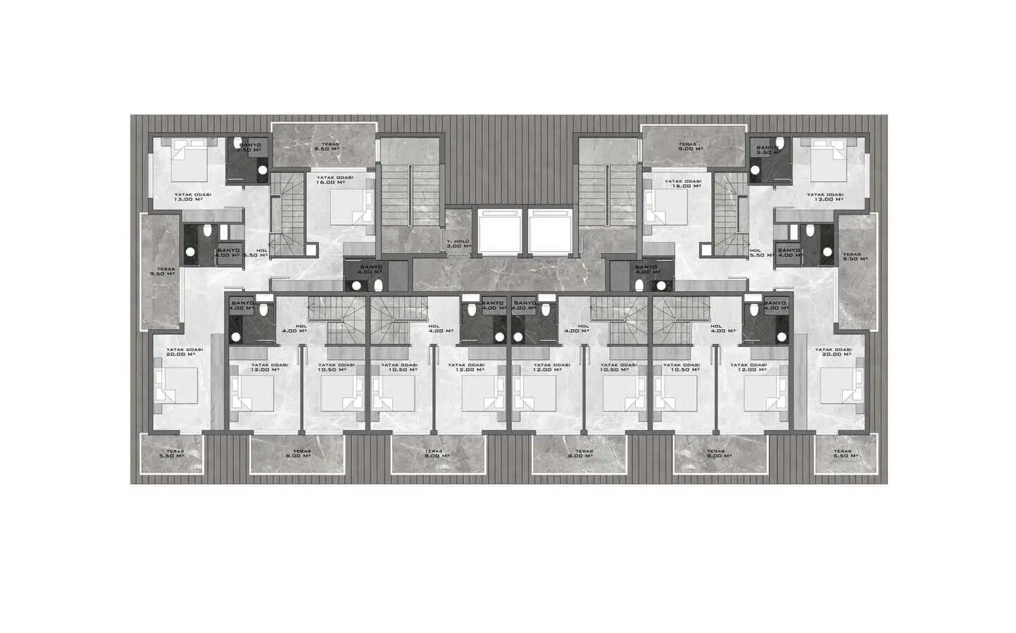 Квартира 55м² в Турции, Демирташ. Стоимостью 94000€ аренда фото-26