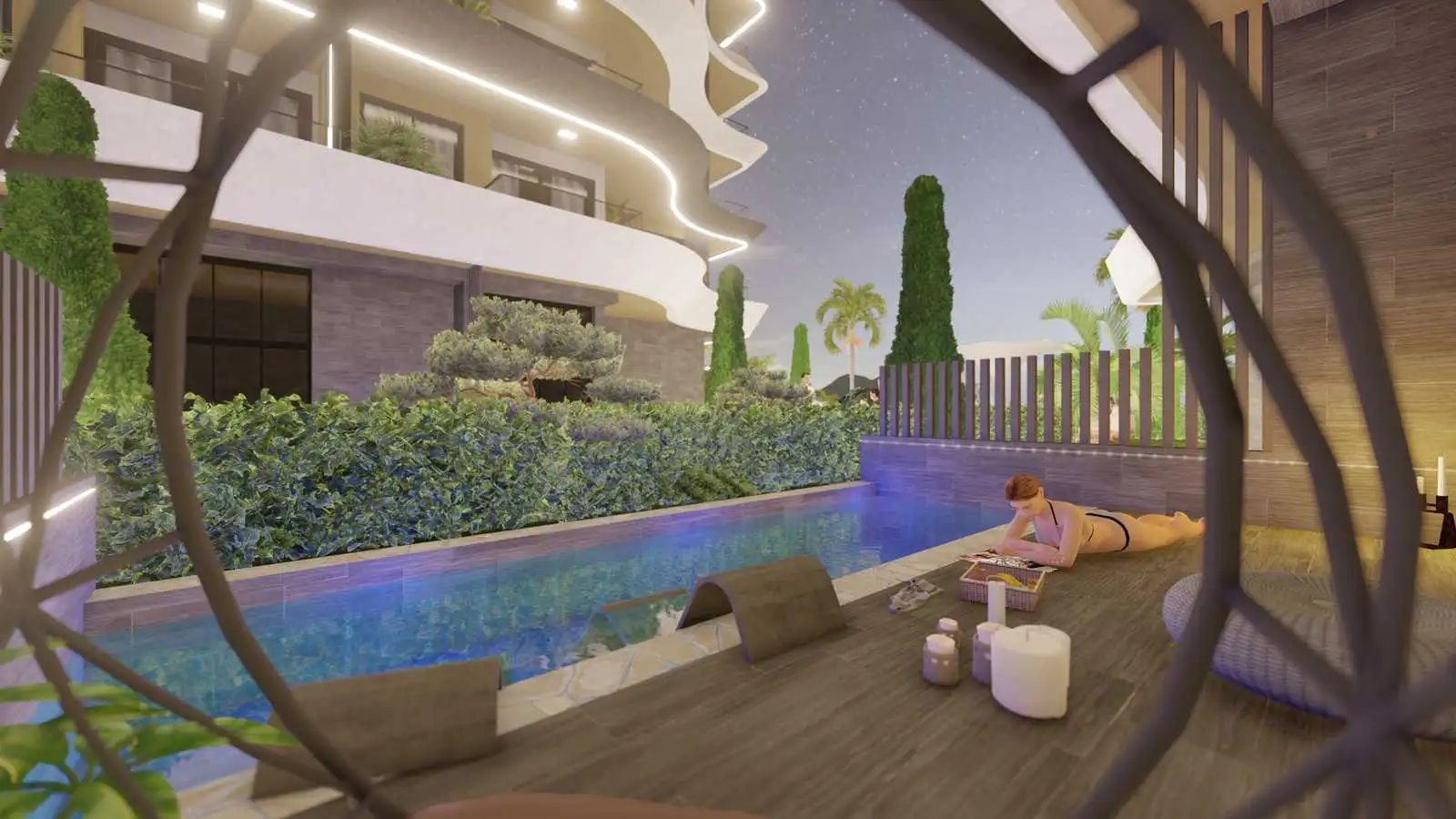 Квартира 46м² в Турции, Махмутлар. Стоимостью 85000€ аренда фото-12