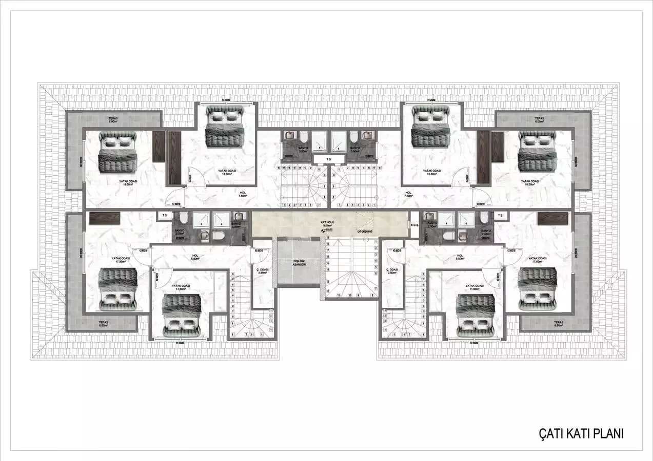 Квартира 61м² в Турции, Аланья. Стоимостью 232000€ аренда фото-25