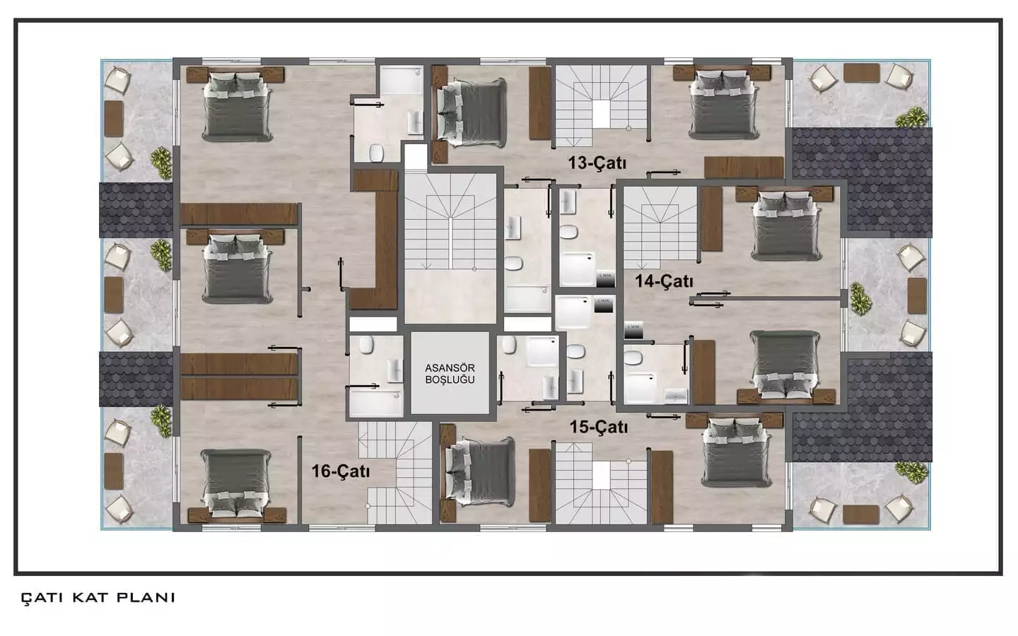 Квартира 50м² в Турции, Газипаша. Стоимостью 111250€ аренда фото-11