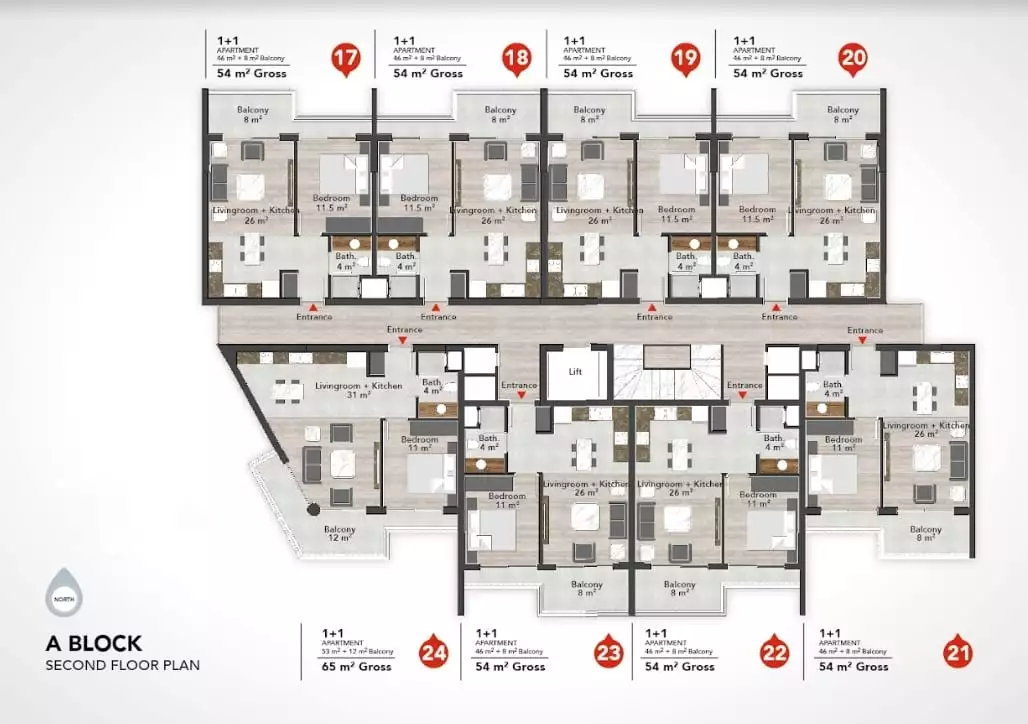 Таунхаус 106м² в Турции, Аланья. Стоимостью 375000€ аренда фото-16