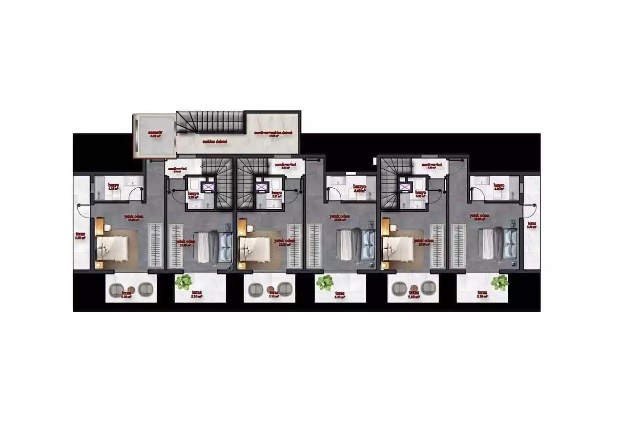 Квартира 120м² в Турции, Аланья. Стоимостью 490000€ аренда фото-14