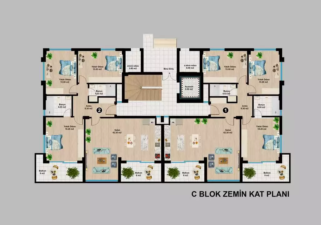 Квартира 89м² в Турции, Аланья. Стоимостью 150000€ аренда фото-29
