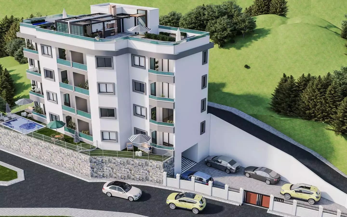 Квартира 47м² в Черногории, Комошевина. Стоимостью 235150€ аренда фото-2