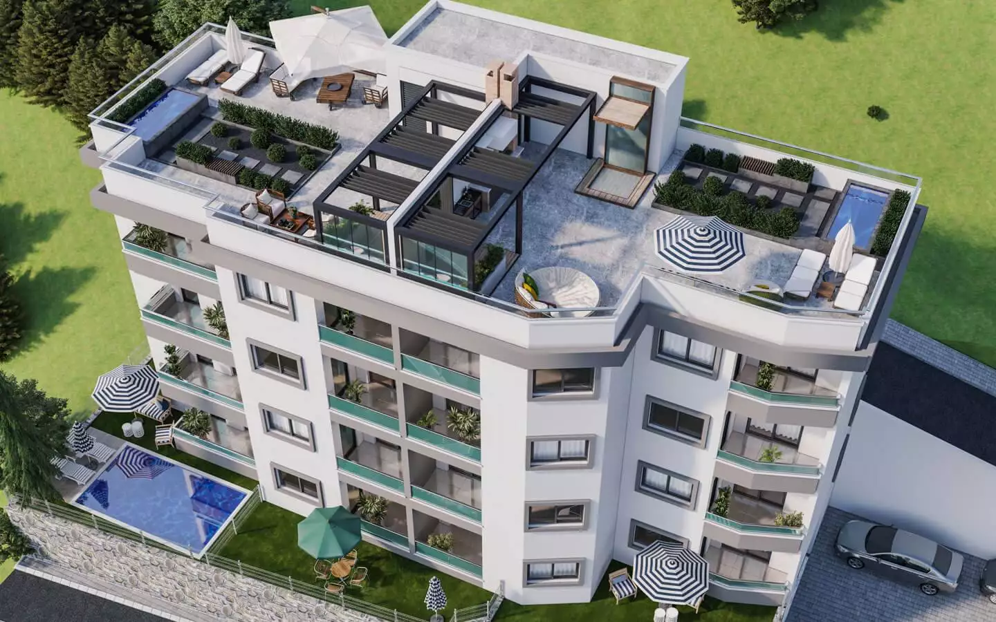 Квартира 47м² в Черногории, Комошевина. Стоимостью 235150€ аренда фото-5