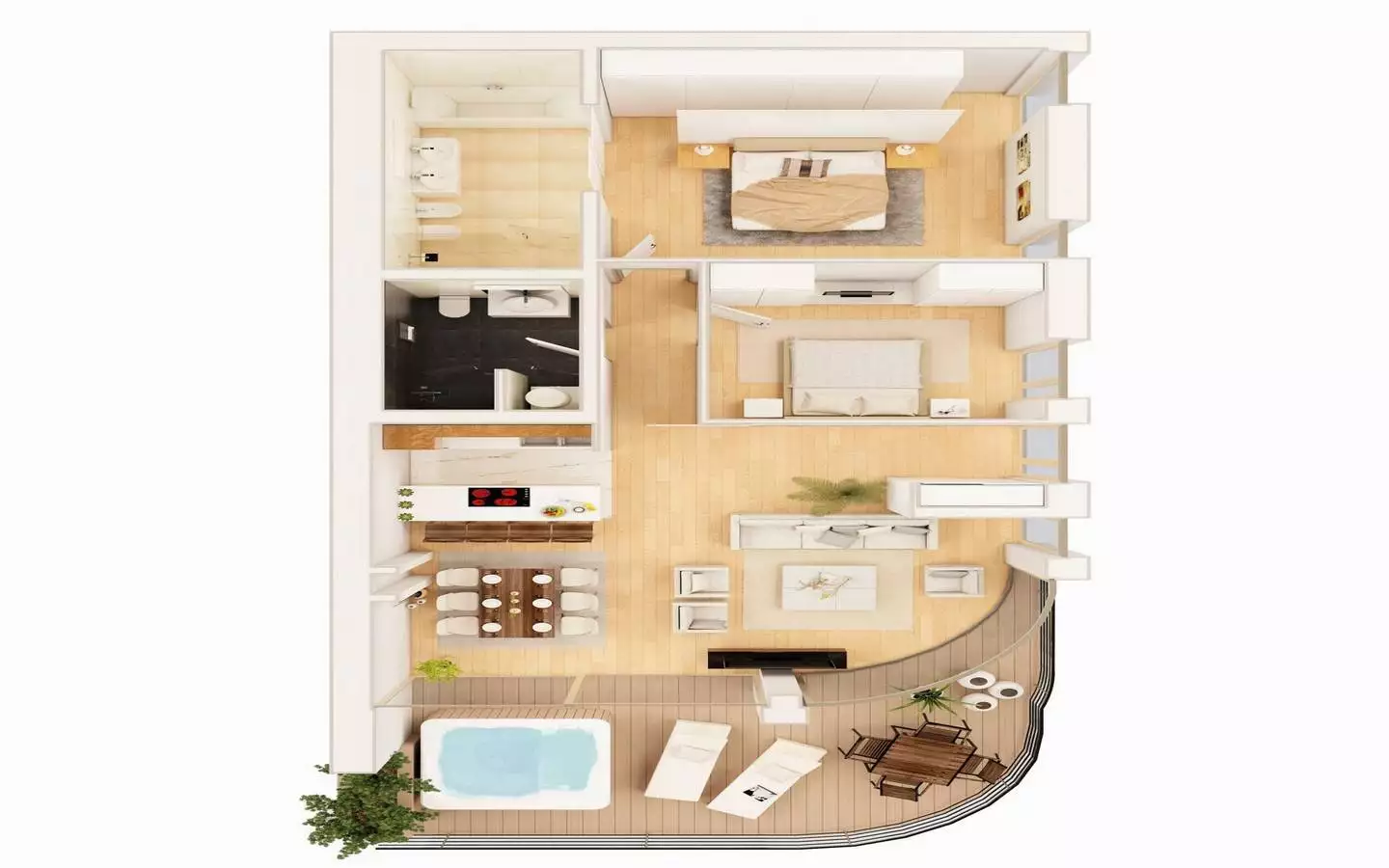 Квартира 147м² в Черногории, Будва. Стоимостью 950000$ аренда фото-15