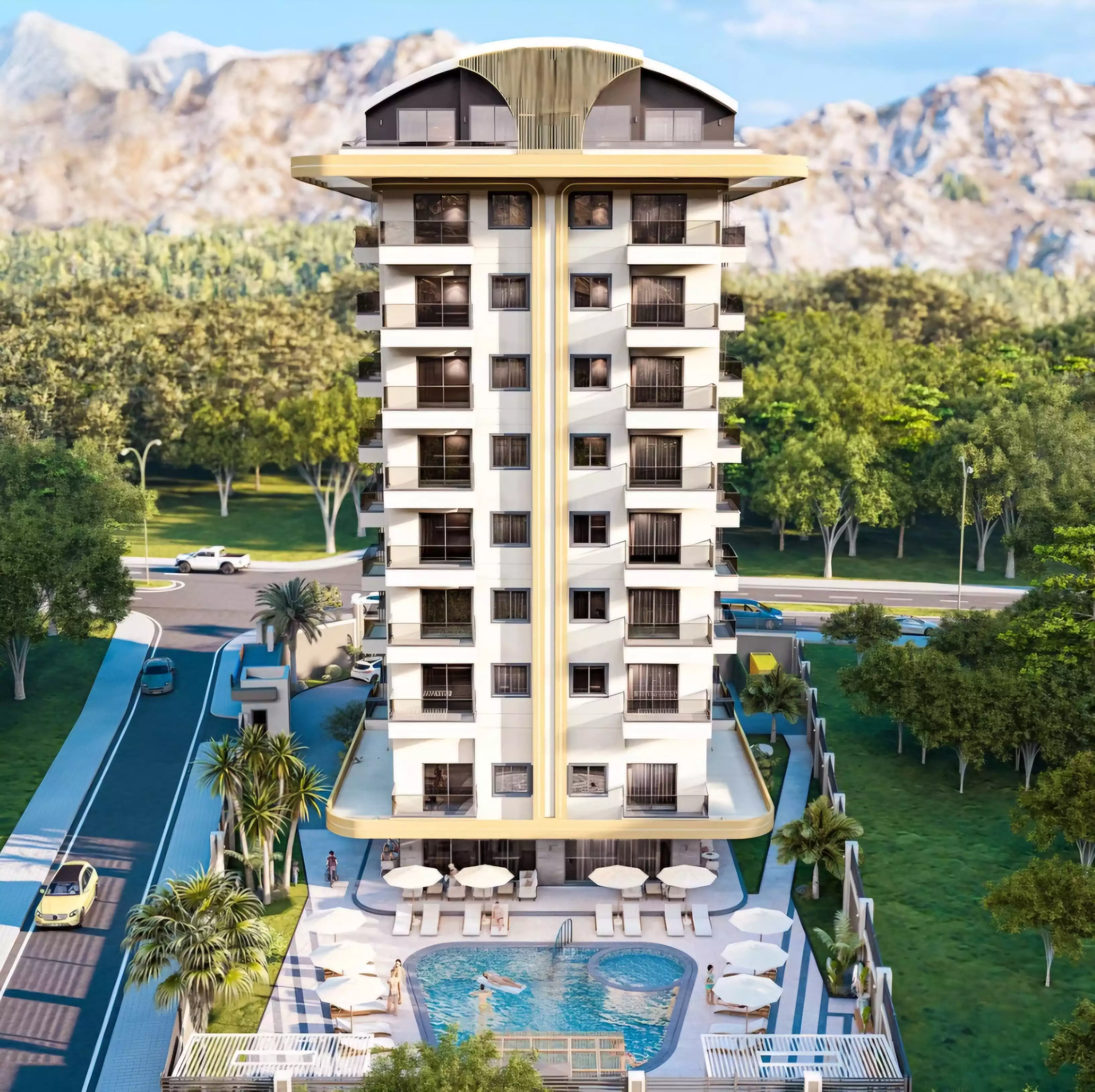 Квартира 56м² в Турции, Махмутлар. Стоимостью 93000€ аренда фото-6