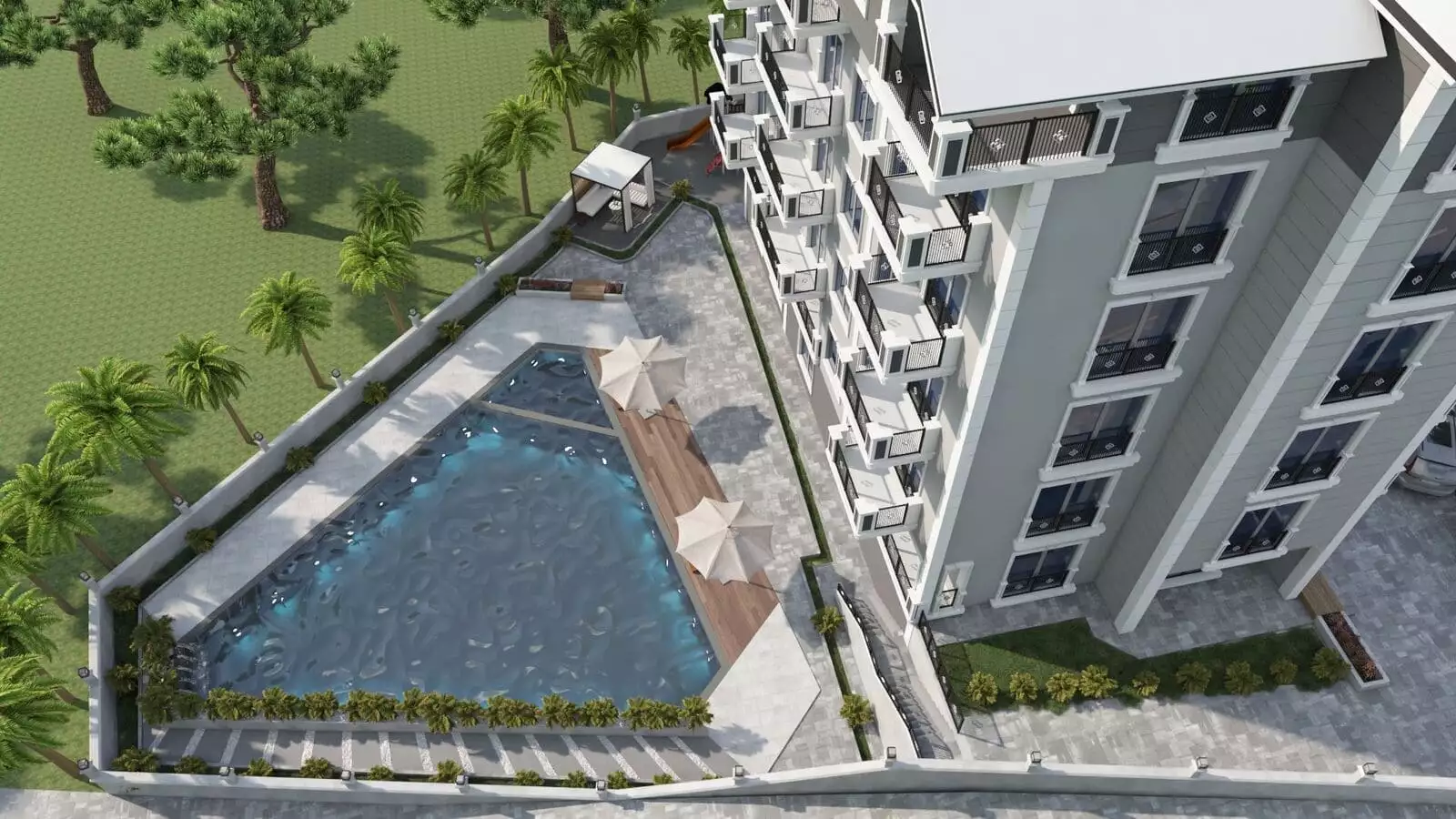 Квартира 40м² в Турции, Газипаша. Стоимостью 112000€ аренда фото-4