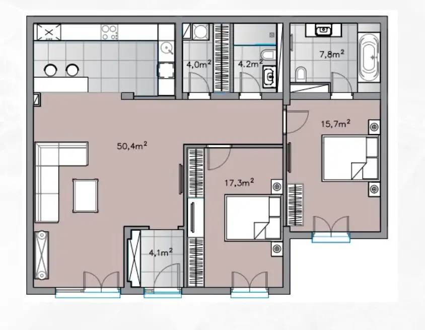 Квартира 134м² в Черногории, Дженовичи. Стоимостью 600000€ аренда фото-43