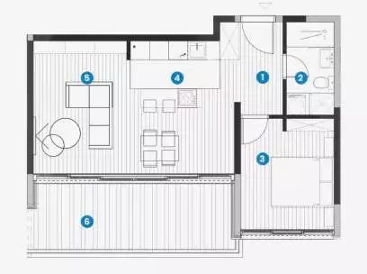 Квартира 60м² в Черногории, Будва. Стоимостью 264393€ аренда фото-2