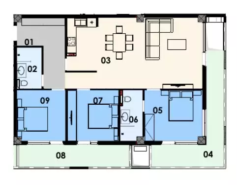 Квартира 116м² в Черногории, Будва. Стоимостью 304200€ аренда фото-4