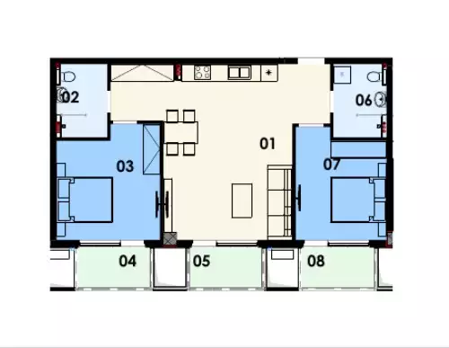 Квартира 81м² в Черногории, Будва. Стоимостью 228956€ аренда фото-3
