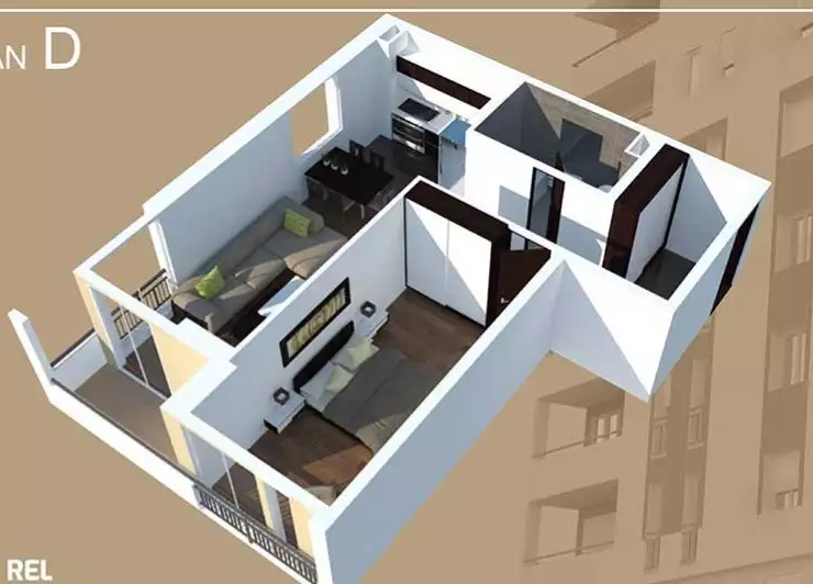 Квартира 65м² в Черногории, Бар. Стоимостью 200000€ аренда фото-7