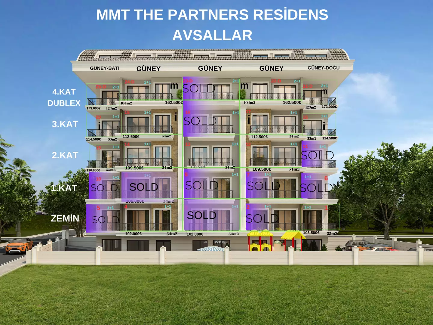 Квартира 54м² в Турции, Авсаллар. Стоимостью 102000€ аренда фото-2