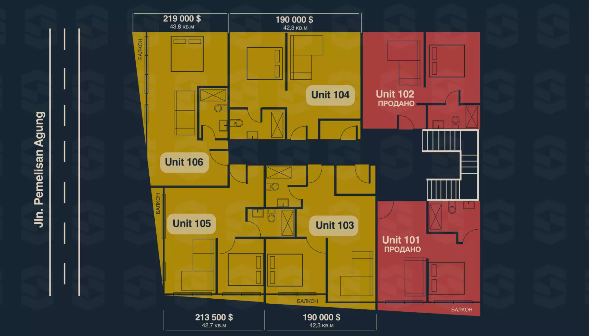 Квартира 42м² в Индонезии, ВосточныйБали. Стоимостью 257000€ аренда фото-3