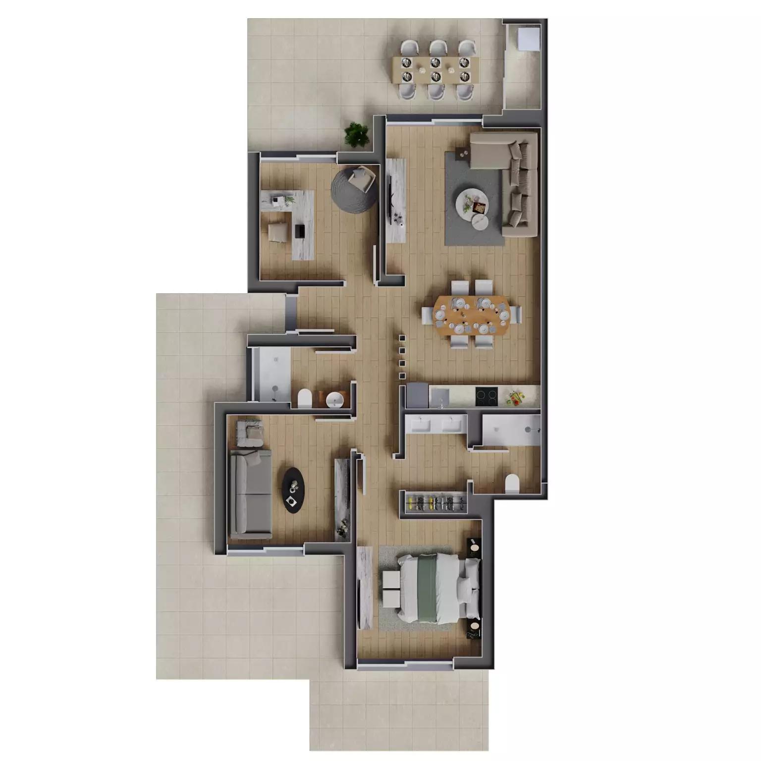 Квартира 89м² в Португалии, Фару. Стоимостью 455000€ аренда фото-5