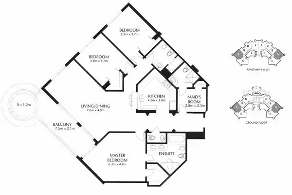 Квартира 201м² в ОАЭ, Дубай. Стоимостью 1048805€ аренда фото-17