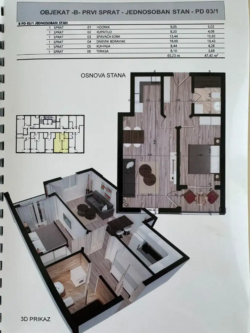 Квартира 47м² в Черногории, Бар. Стоимостью 126000€ аренда фото-3
