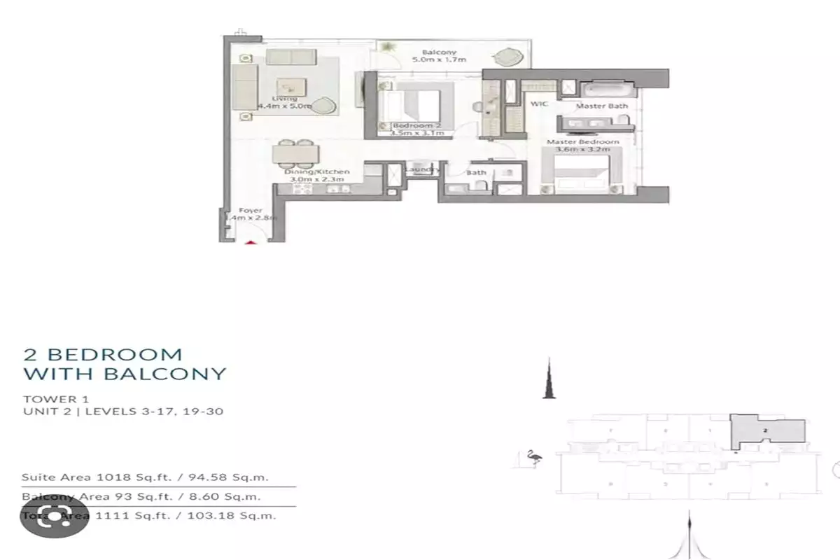 Квартира 103м² в ОАЭ, Дубай. Стоимостью 661746€ аренда фото-10