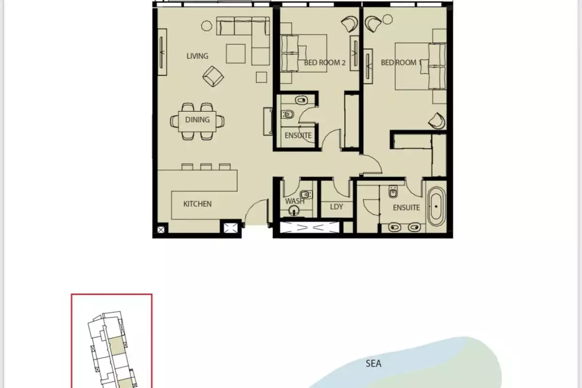 Квартира 131м² в ОАЭ, Абу-Даби. Стоимостью 636775€ аренда фото-7