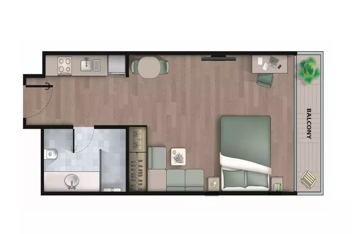 Квартира 31м² в ОАЭ, Дубай. Стоимостью 380358€ аренда фото-15