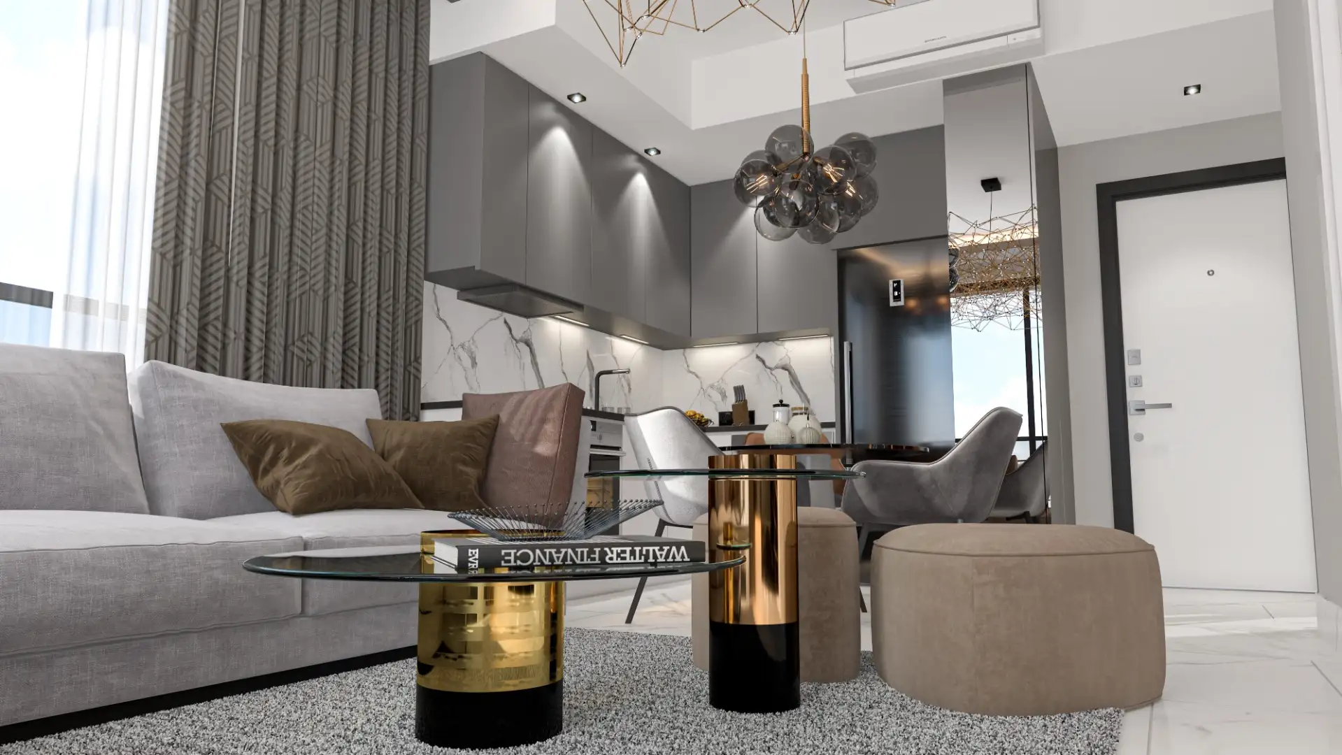 Квартира 56м² в Турции, Каргыджак. Стоимостью 125000€ аренда фото-5