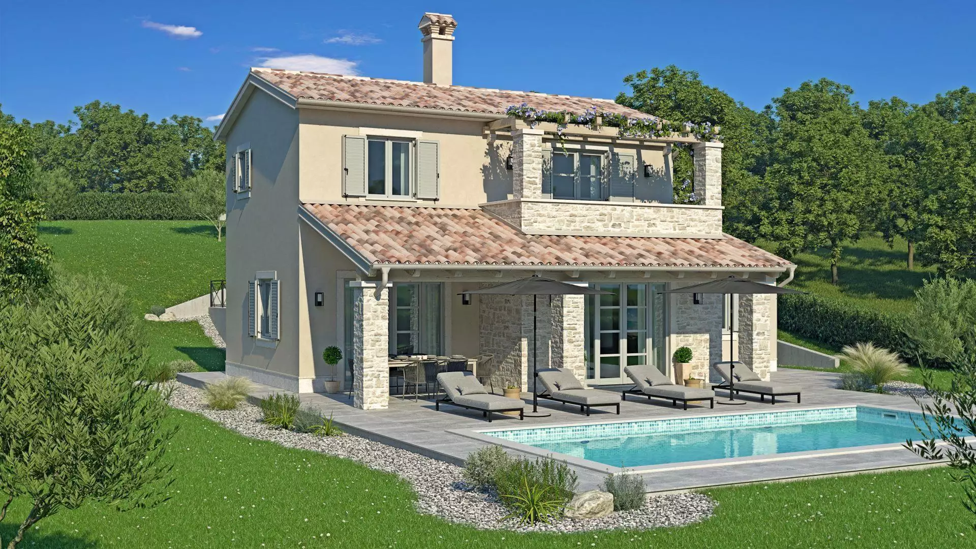 Вилла 185м² в Хорватии, Лабин. Стоимостью 550000€ аренда фото-3