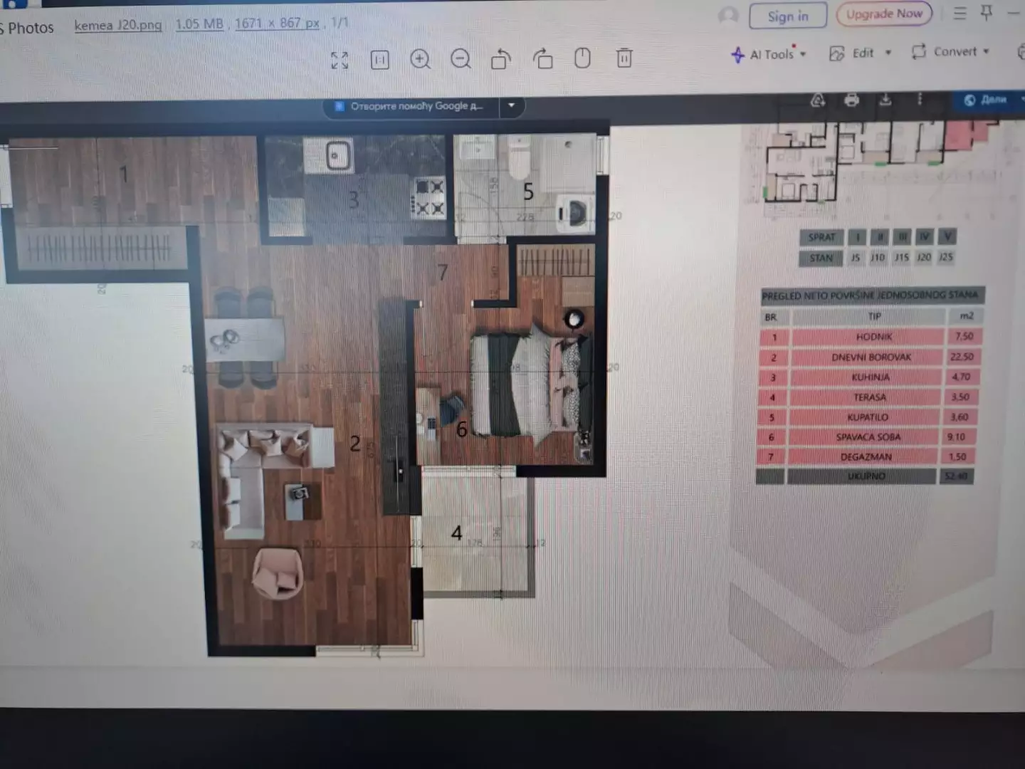 Квартира 52м² в Черногории, Бар. Стоимостью 131000€ аренда фото-2