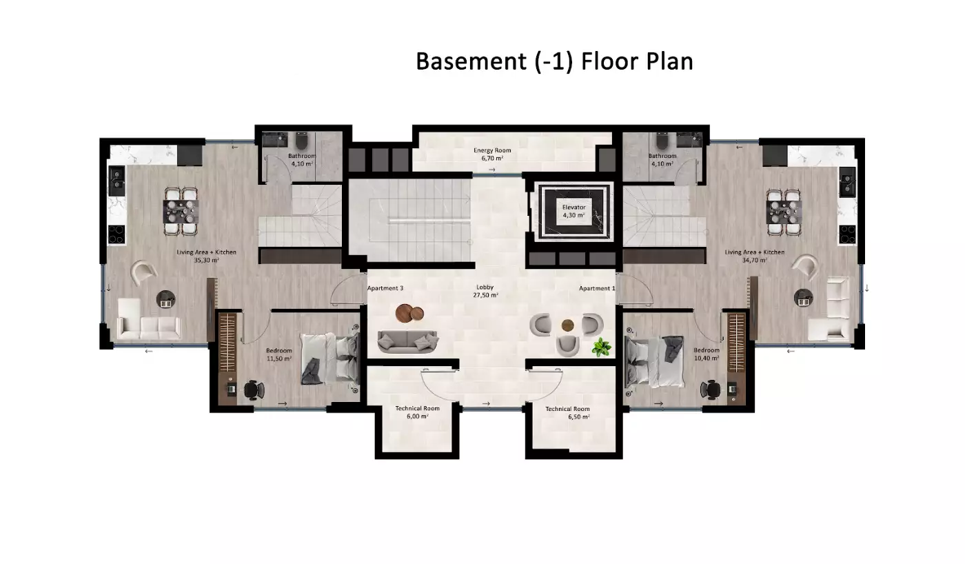 Квартира 50м² в Турции, Кестель. Стоимостью 140000€ аренда фото-22