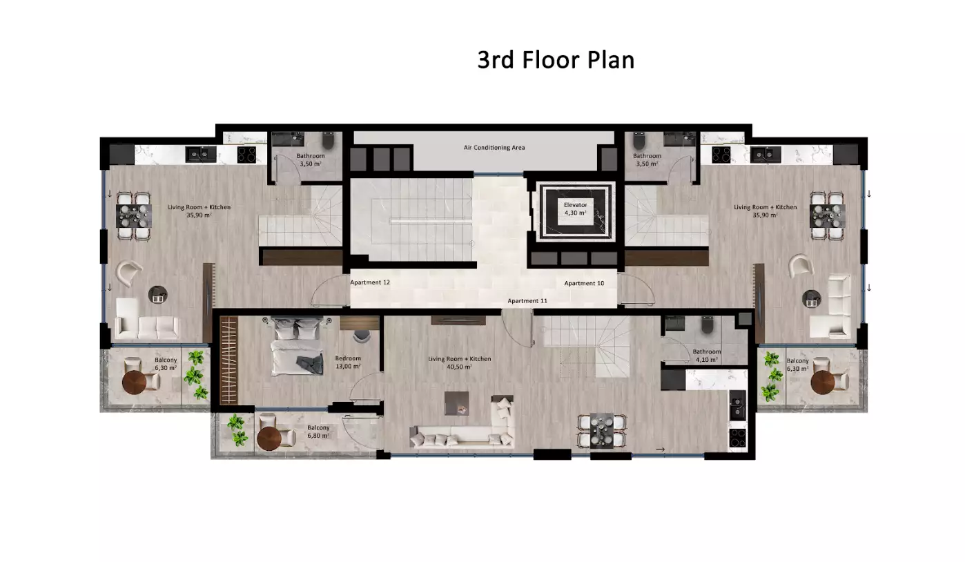 Квартира 50м² в Турции, Кестель. Стоимостью 140000€ аренда фото-25