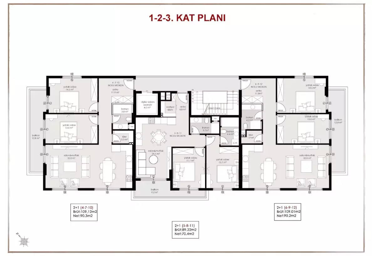 Квартира 89м² в Турции, Оба. Стоимостью 219000€ аренда фото-19