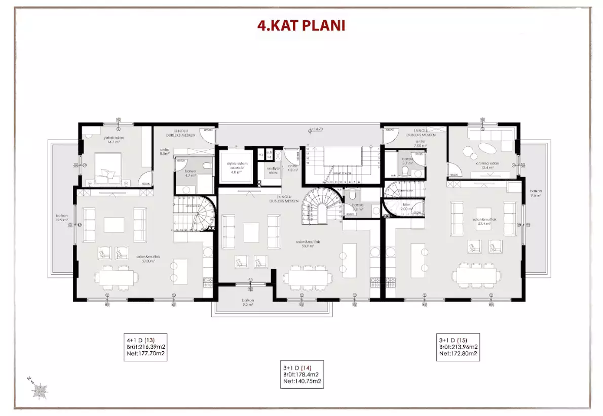 Квартира 89м² в Турции, Оба. Стоимостью 219000€ аренда фото-20