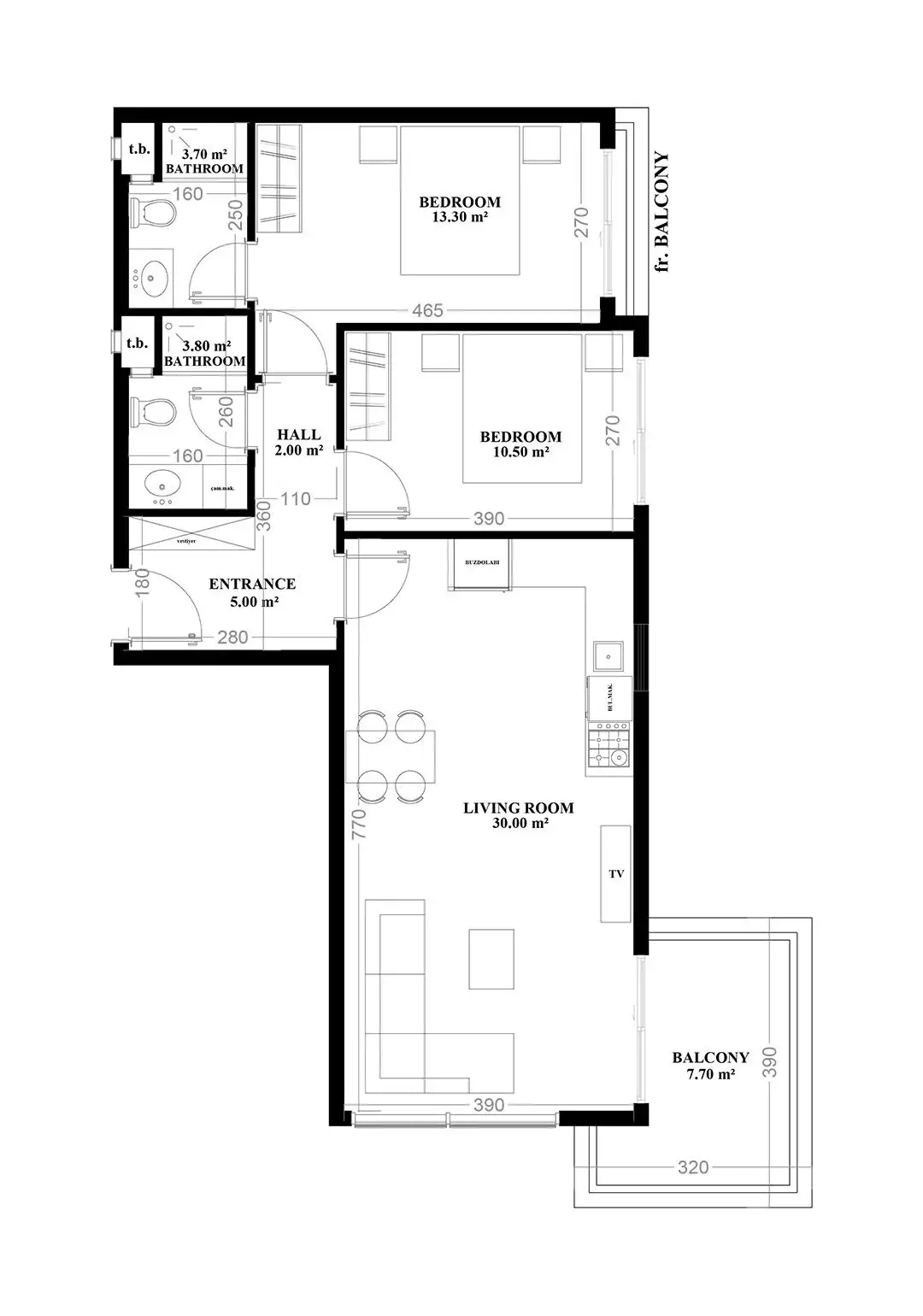 Квартира 91м² в Турции, Махмутлар. Стоимостью 181500€ аренда фото-22