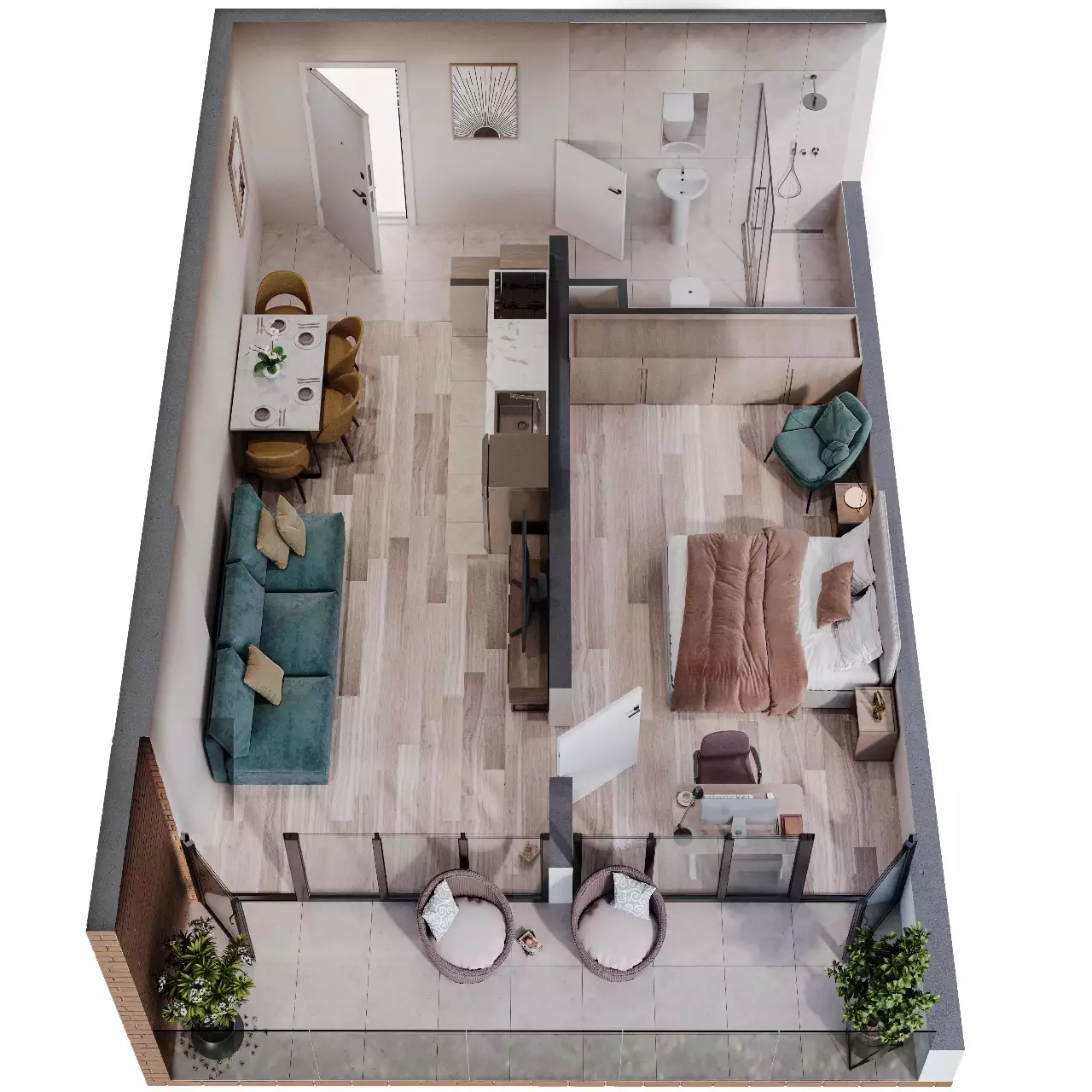 Квартира 44м² в Грузии, Кобулети. Стоимостью 41705$ аренда фото-2