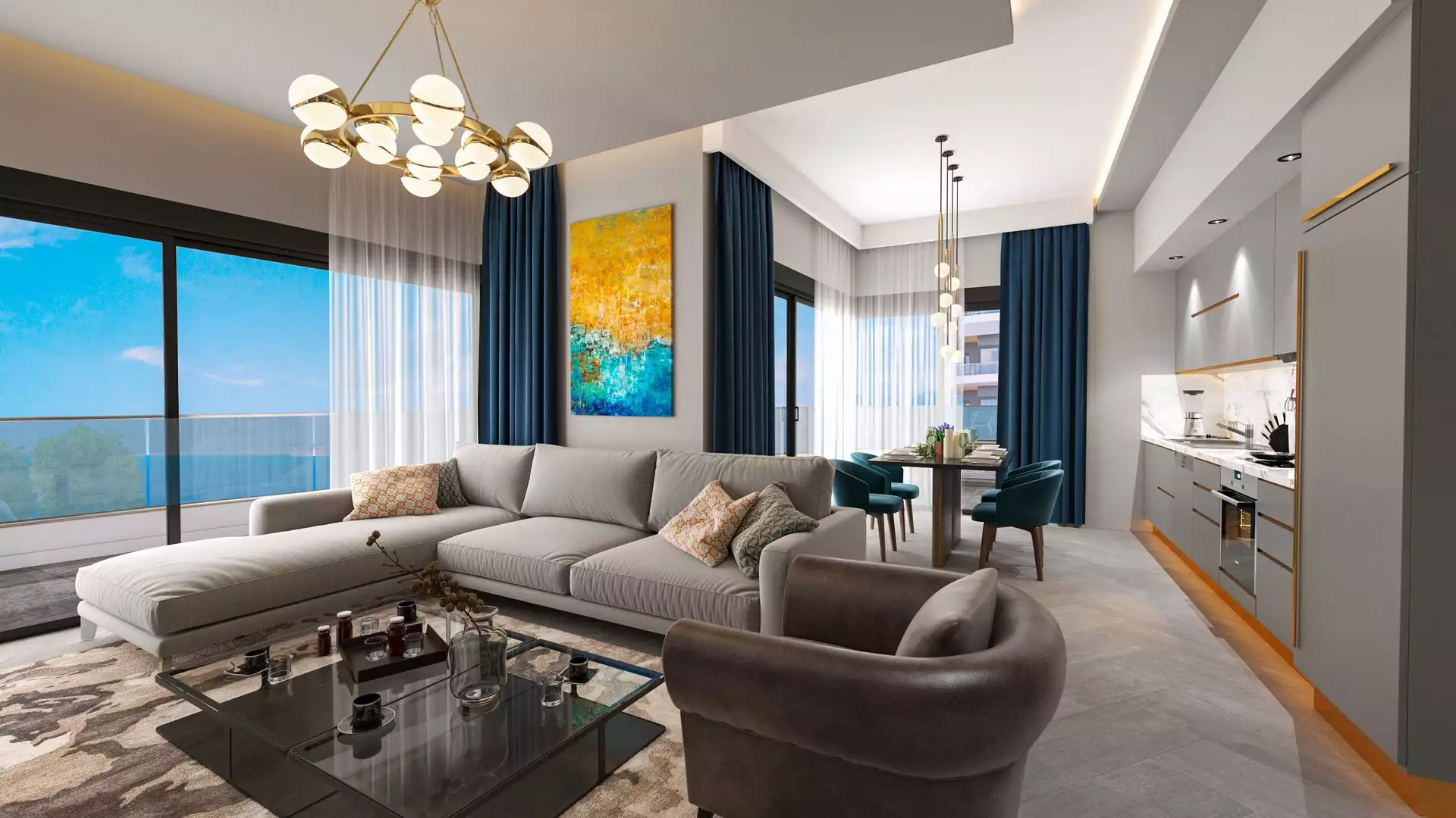 Квартира 62м² в Турции, Каргыджак. Стоимостью 260000€ аренда фото-16