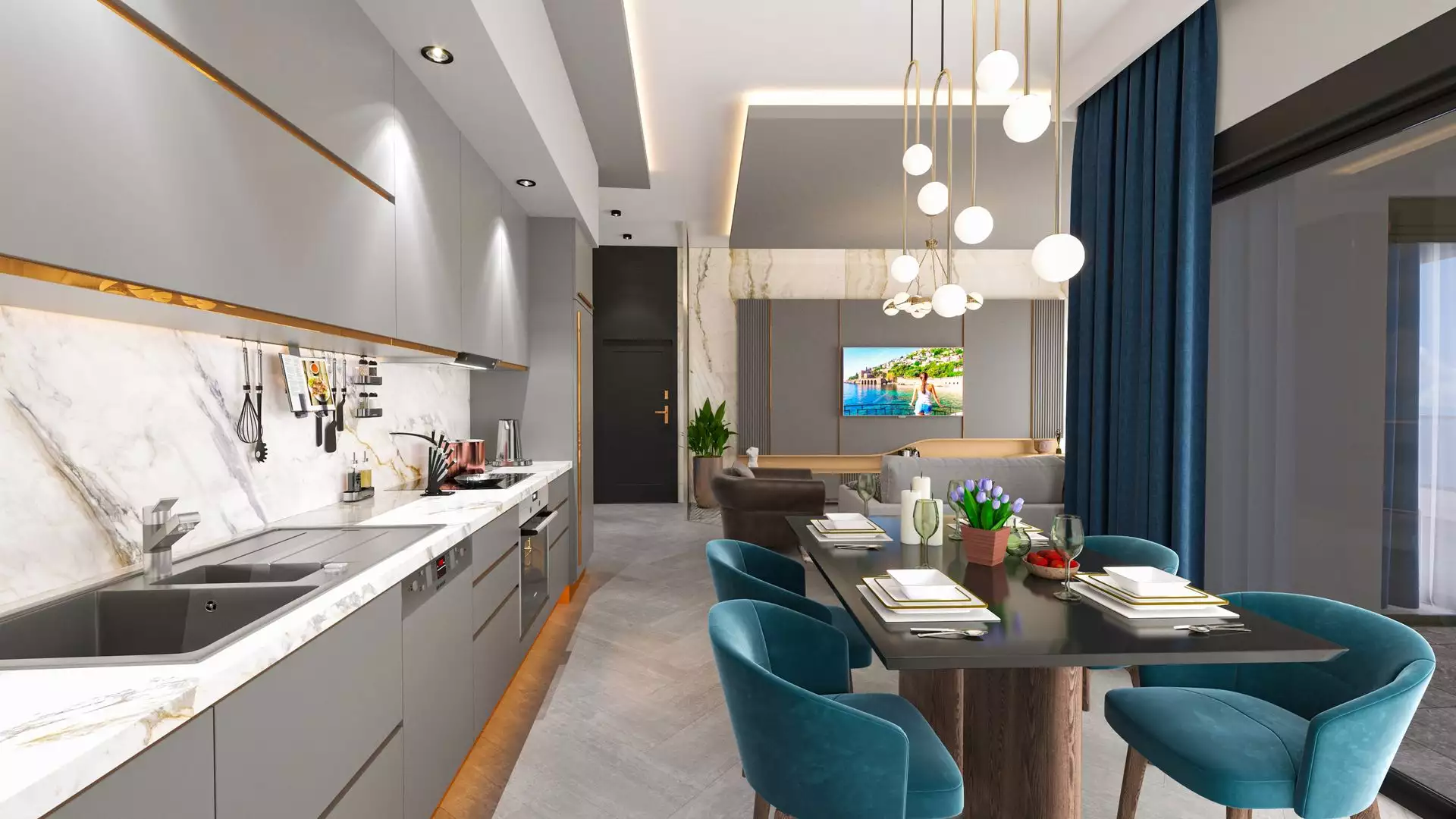 Квартира 62м² в Турции, Каргыджак. Стоимостью 260000€ аренда фото-18