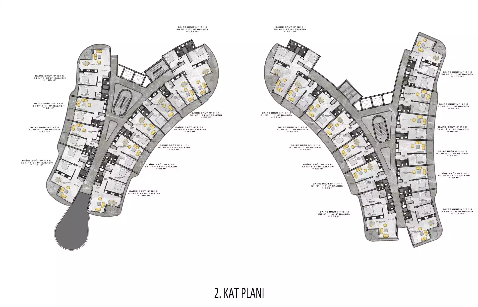 Квартира 62м² в Турции, Каргыджак. Стоимостью 260000€ аренда фото-35
