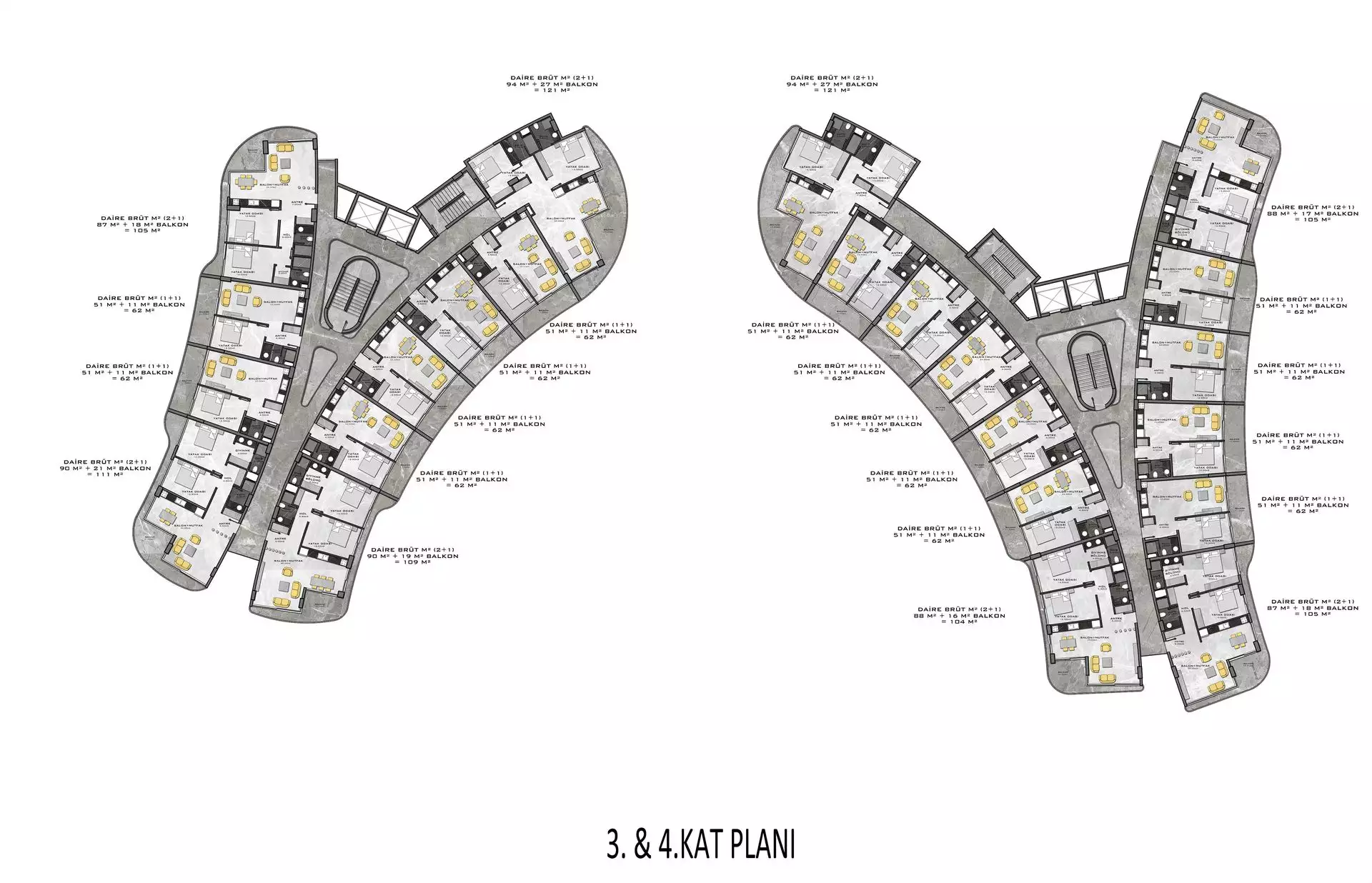 Квартира 62м² в Турции, Каргыджак. Стоимостью 260000€ аренда фото-36