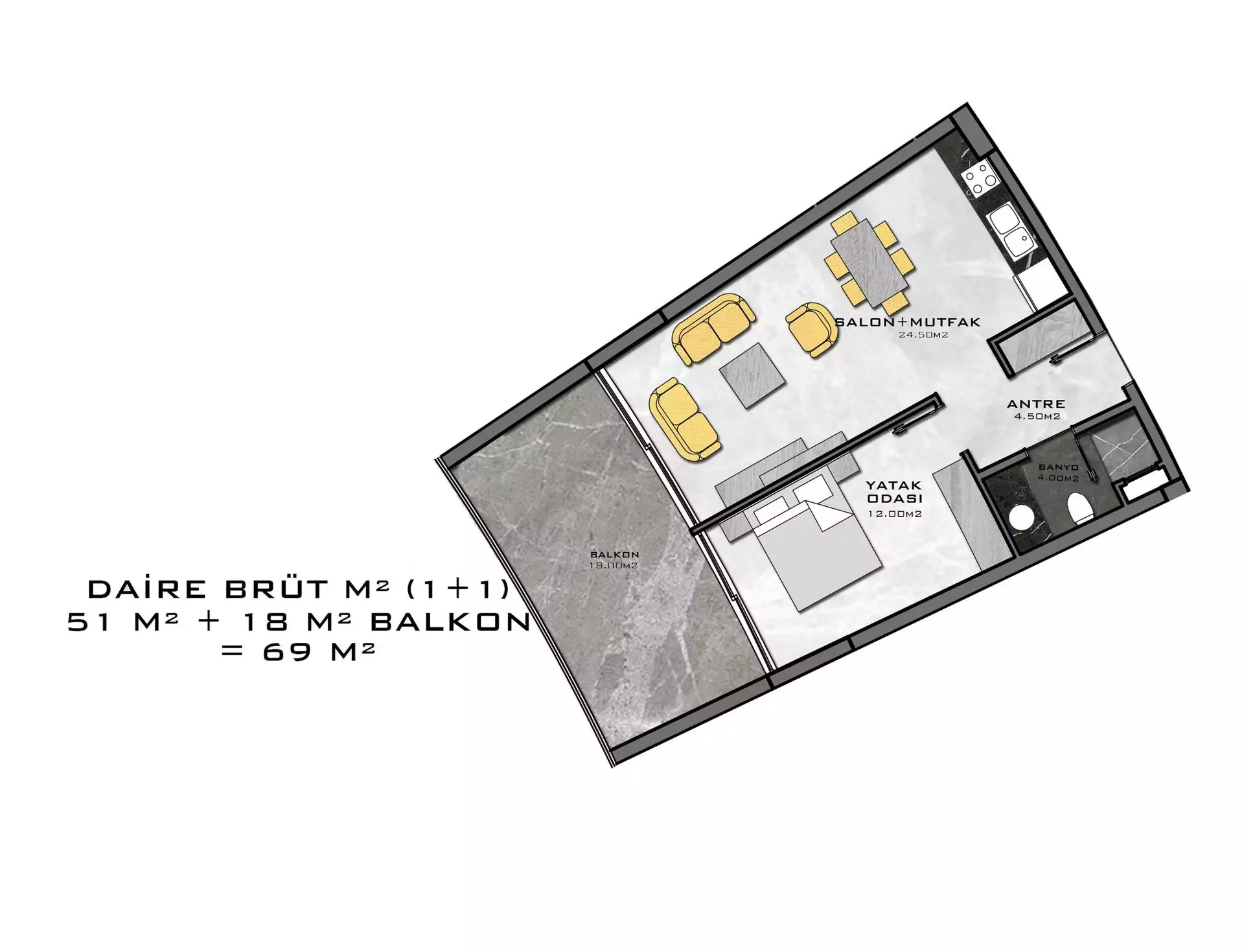 Квартира 62м² в Турции, Каргыджак. Стоимостью 260000€ аренда фото-53