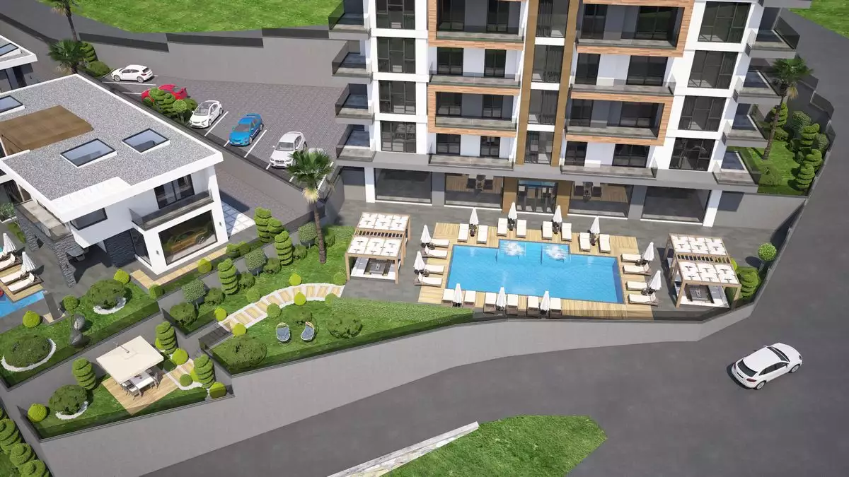 Квартира 50м² в Турции, Каргыджак. Стоимостью 105000€ аренда фото-5