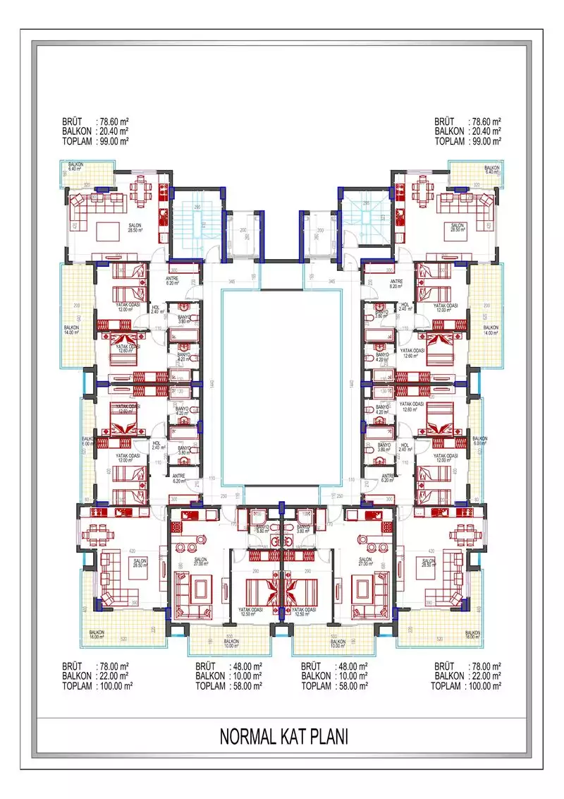 Квартира 58м² в Турции, Алания. Стоимостью 192000€ аренда фото-13